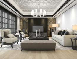 Lustre dans un salon