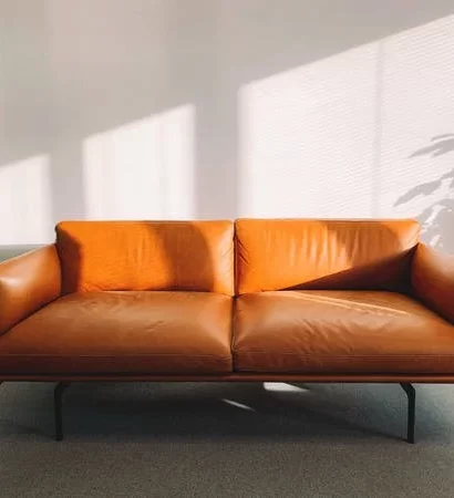 Un canapé en cuir