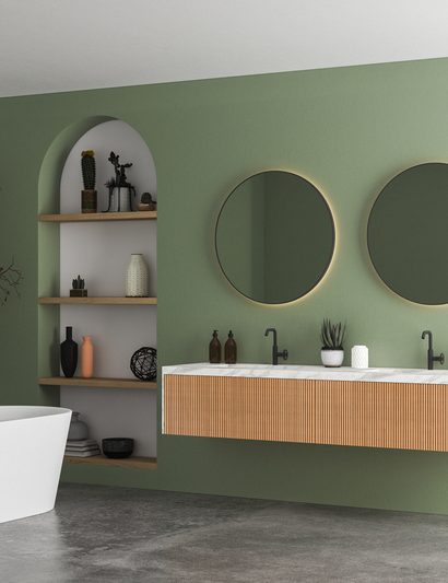 salle de bain moderne et spacieuse