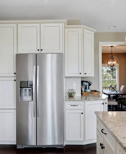cuisine avec un frigo américain